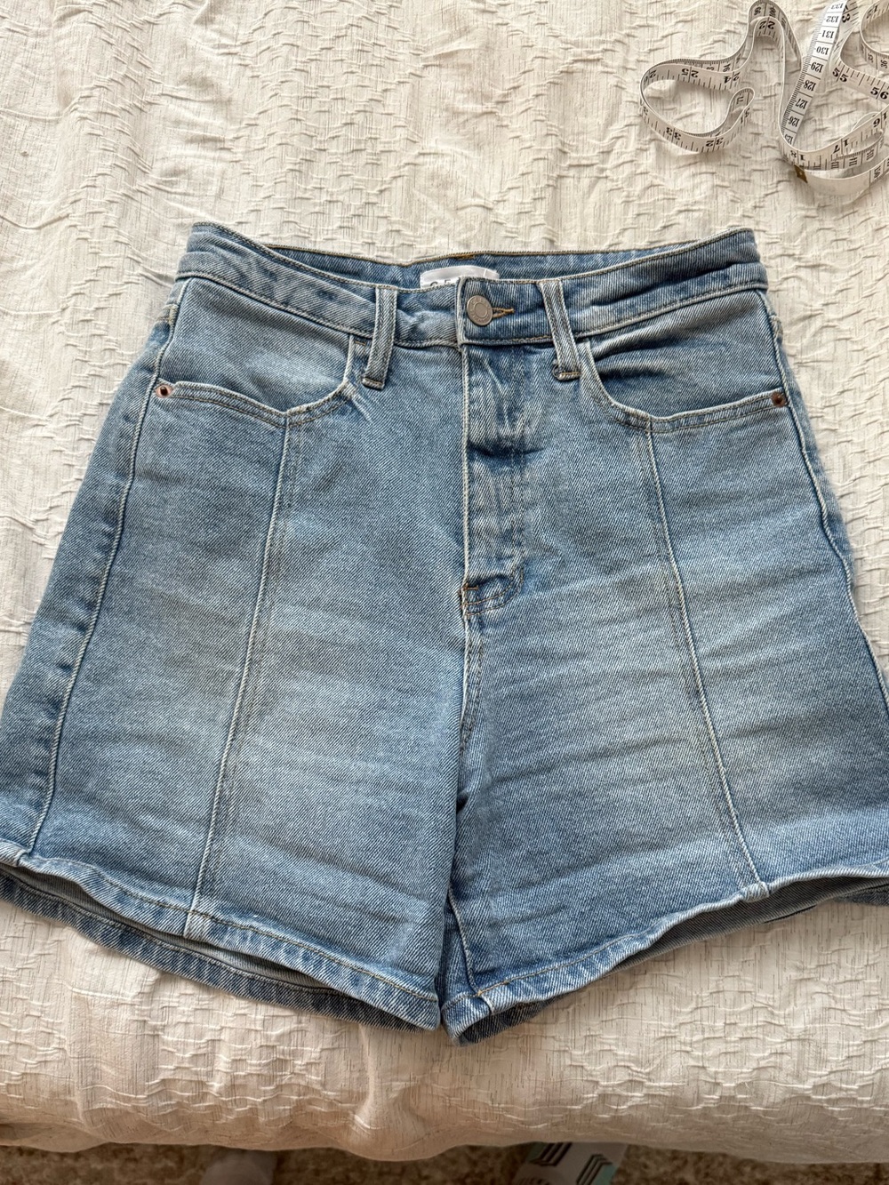 Cello High-Waist Light Blue Denim Shorts